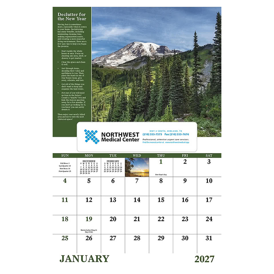 Healthy Living Wall Calendar