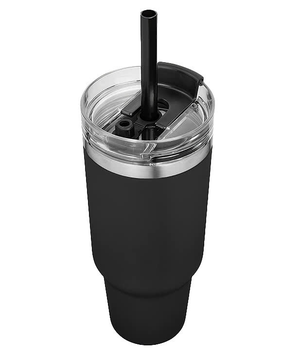Full Color 40 oz. Naomi Intrepid Stainless Steel Tumbler with Straw