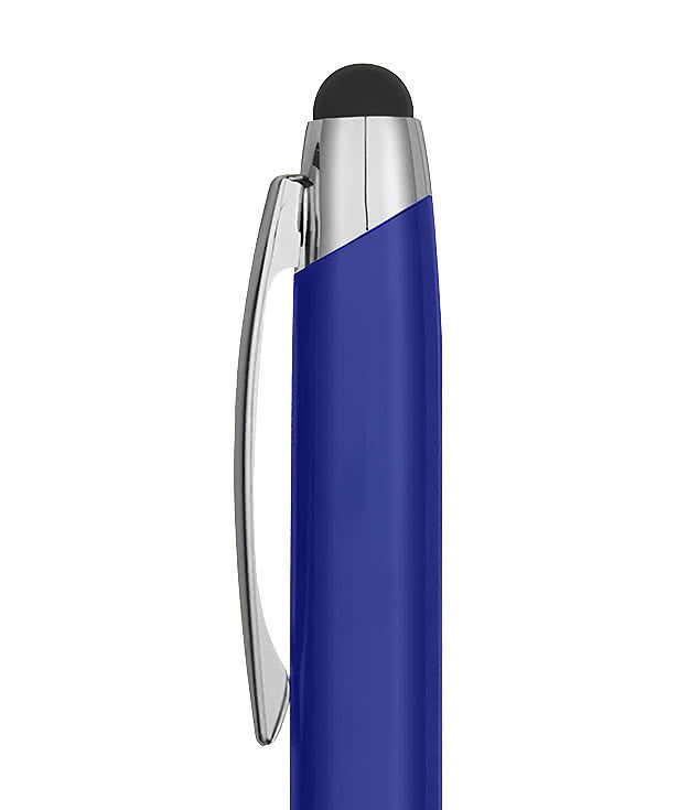 Laser Engraved 3-in-1 Aluminum Flashlight Stylus Pen (black ink)