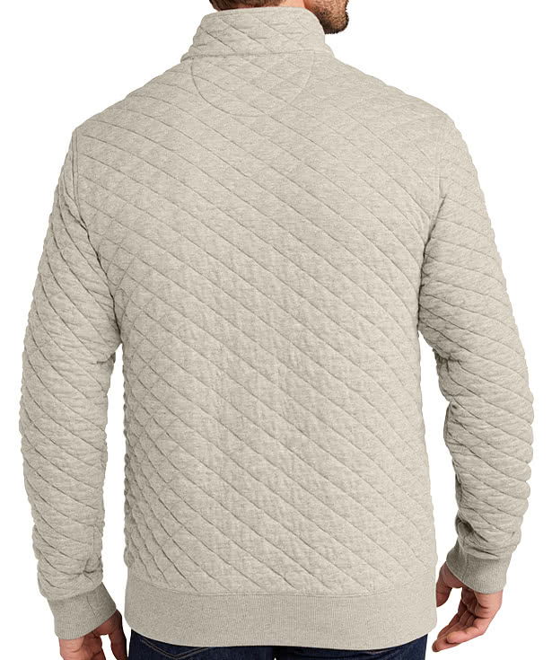 Brooks Brothers Diamond Quilt Quarter Zip Sweatshirt