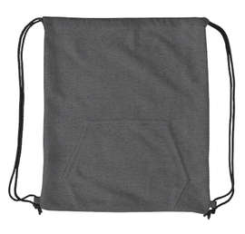 Port & Company Sweatshirt Drawstring Bag - Color: Dark Heather Grey