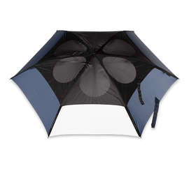 62” Arc ShedRain The Vortex Auto Open Golf Umbrella - Color: Black / Navy / White