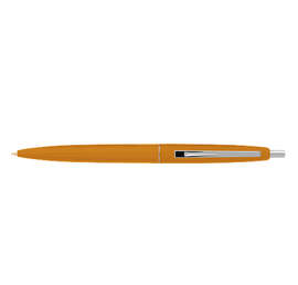 Clic Silver Trim Ballpoint Pen (black ink) - Color: Metallic Orange