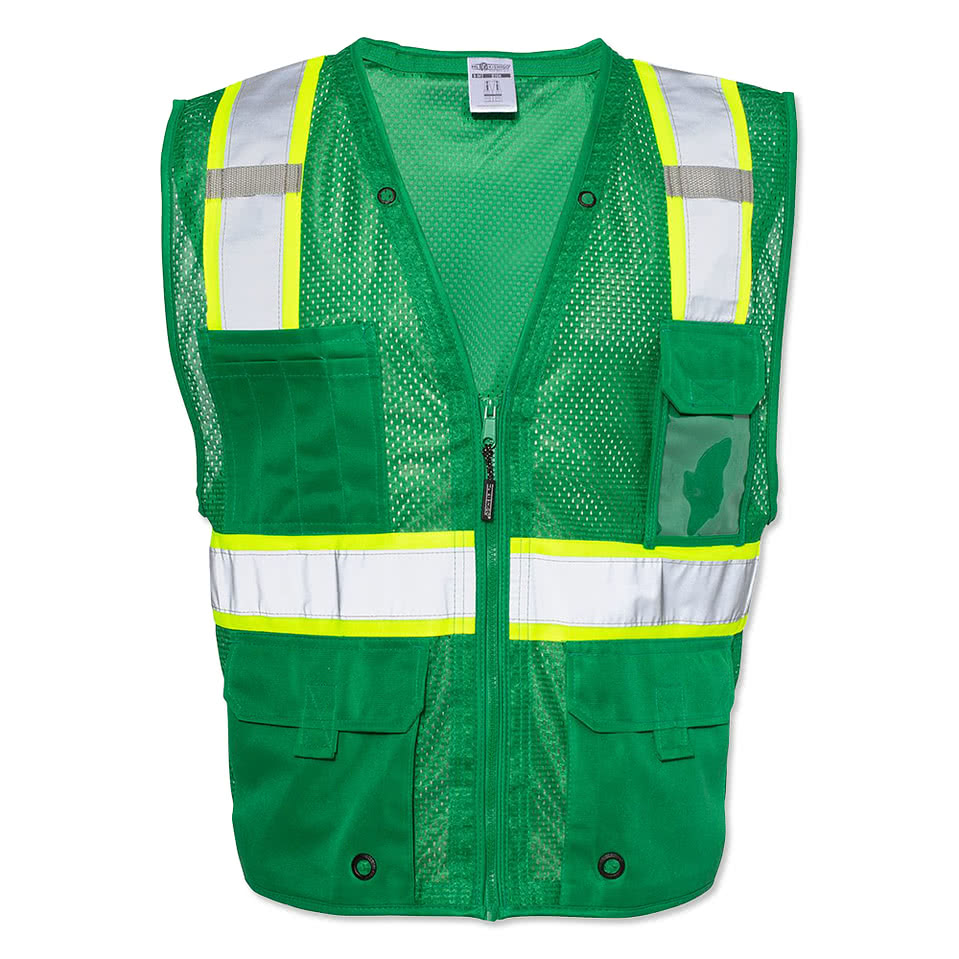 Kishigo EV Series Enhanced Visibility Non-ANSI Multi-Pocket Mesh Safety Vest
