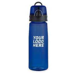 25 oz. Flip Top Tritan Sports Bottle - Color: Transparent Blue