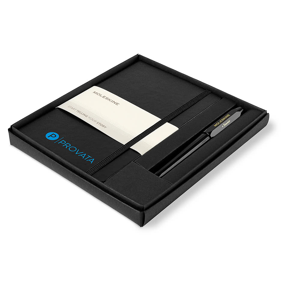 Moleskine Hard Cover Medium Notebook and Kaweco Pen Gift Set
