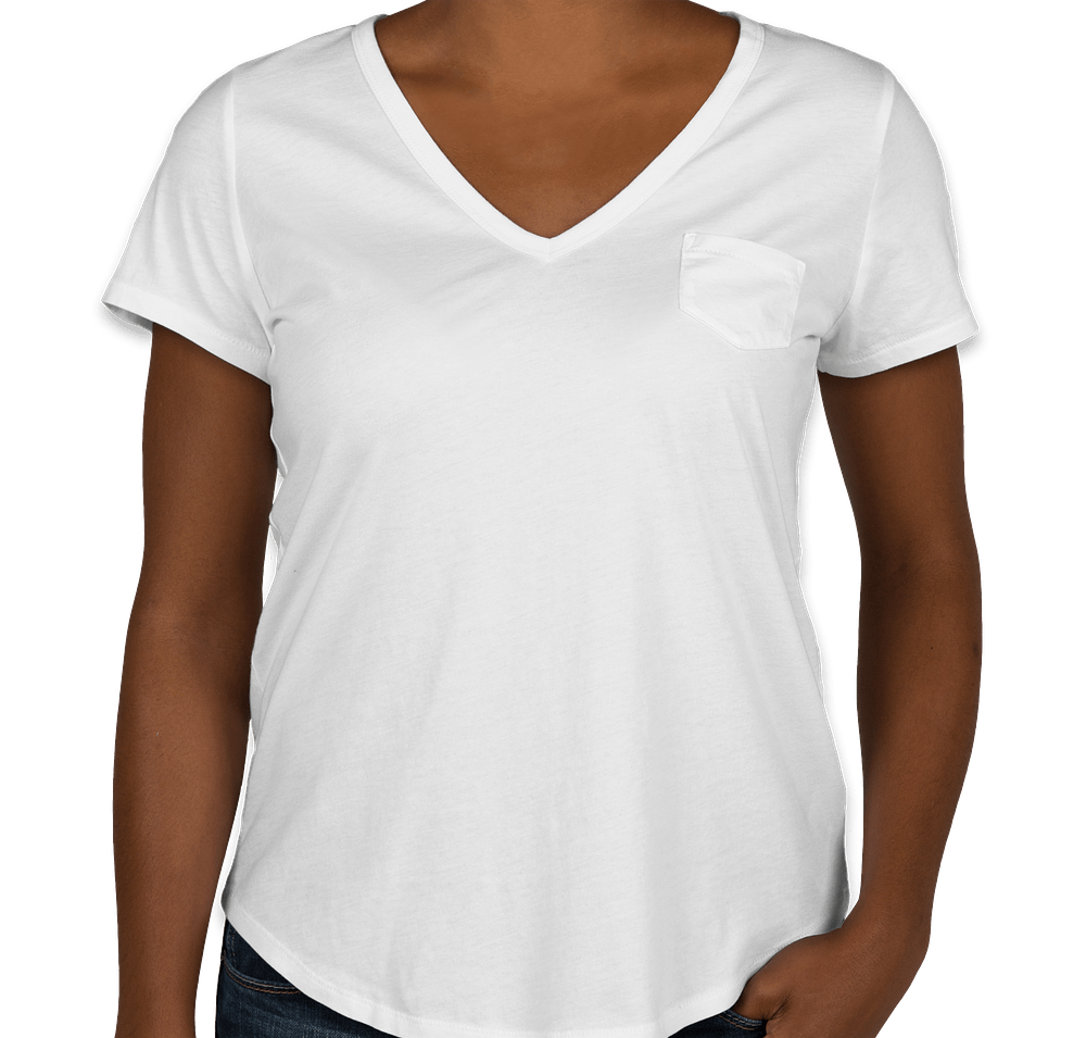 GAP Ladies Vintage Wash V-Neck with Pocket-default