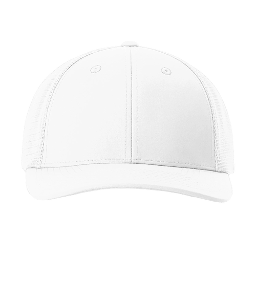 Richardson Hood River Mesh Performance Trucker Hat - Embroidered in White