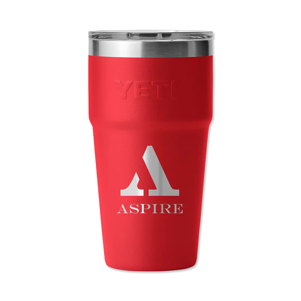 YETI Laser Engraved 20 oz. Rambler Stackable Tumbler with MagSlider