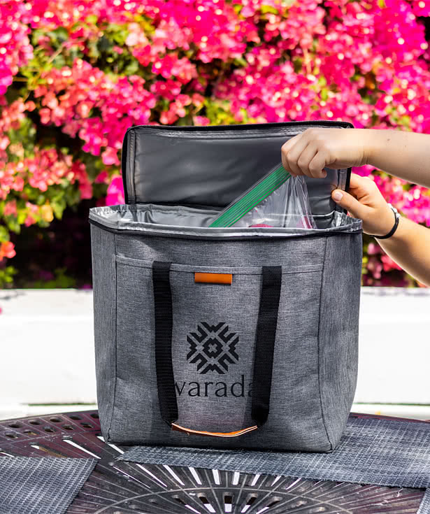 Huntington Heathered 24 Can Cooler Tote Bag