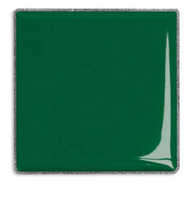 1" Square Lapel Pin - Color: Forest Green / Silver