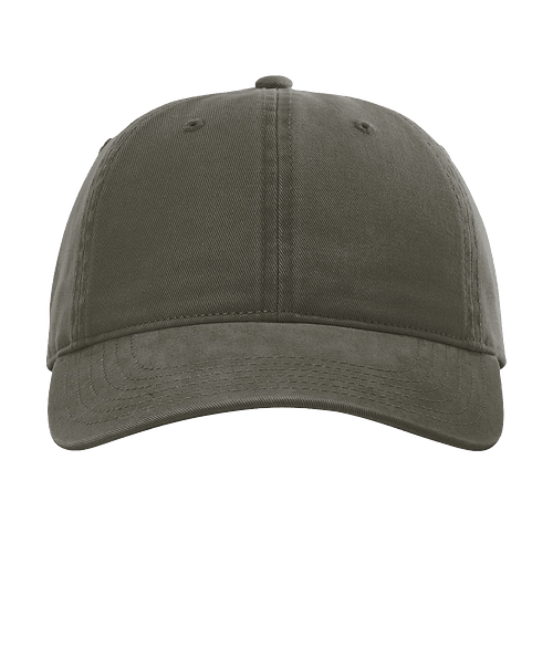 Richardson Peached Cotton Twill Baseball Hat in Army Green