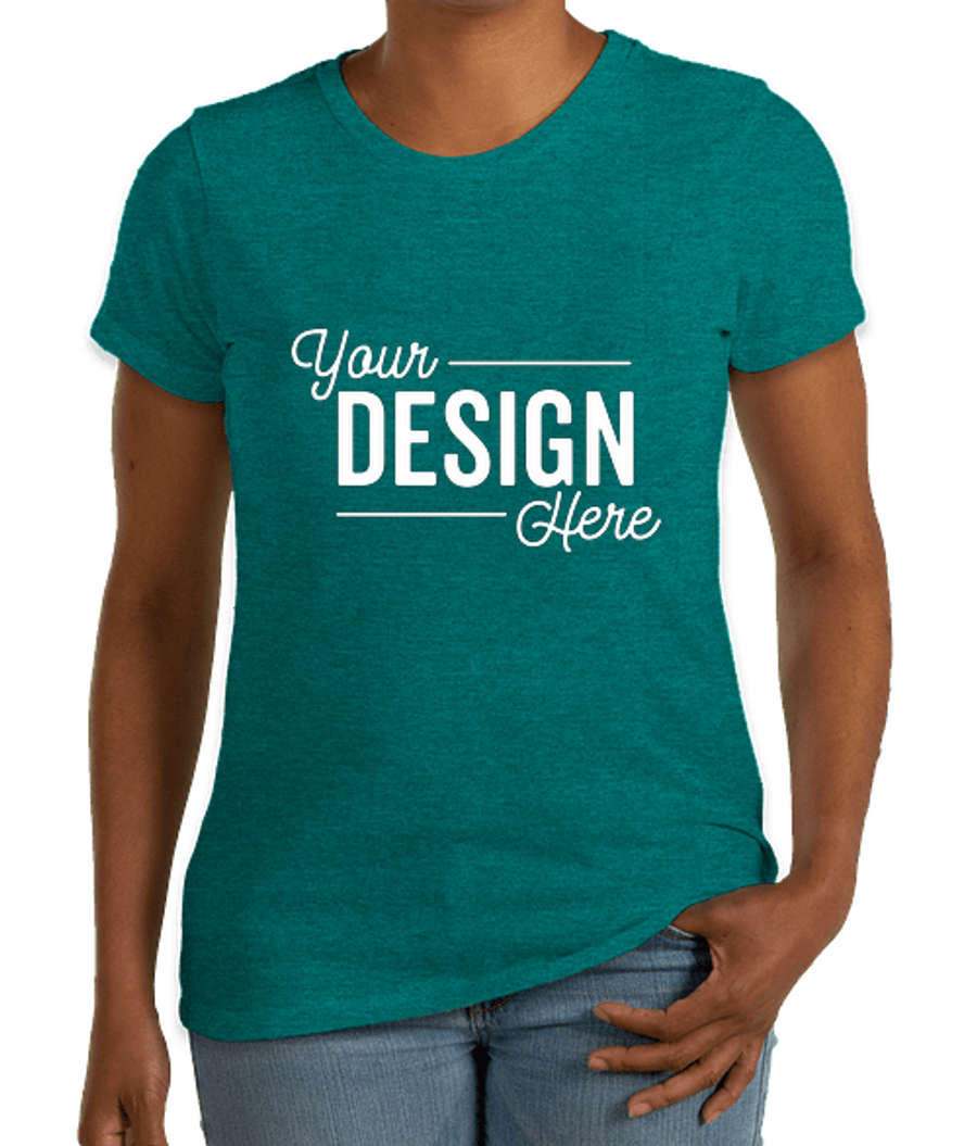 District Women's Perfect Blend T-shirt in Heathered Teal