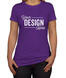 Bella + Canvas Women's Slim Fit Favorite T-shirt - Color: Team Purple