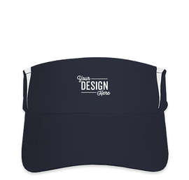 Sport-Tek Colorblock Performance Visor - Color: True Navy / White