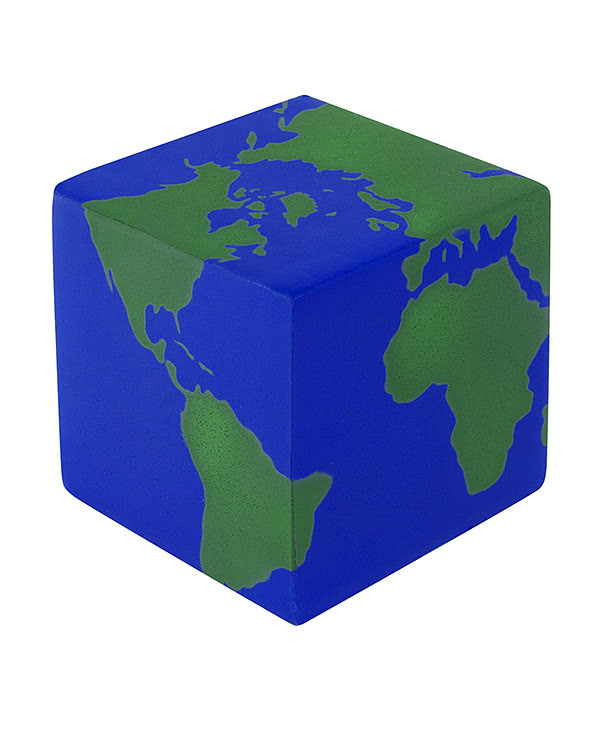 Earth World Cube Stress Reliever