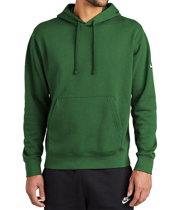 Custom Nike Club Fleece Sleeve Swoosh Pullover Hoodie Design