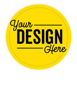 Full Color 2.5 in. Circle Magnet - Color: Yellow