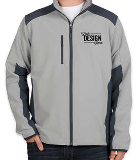 The North Face Tech Stretch Soft Shell Jacket - Color: Mid Grey / Urban Navy