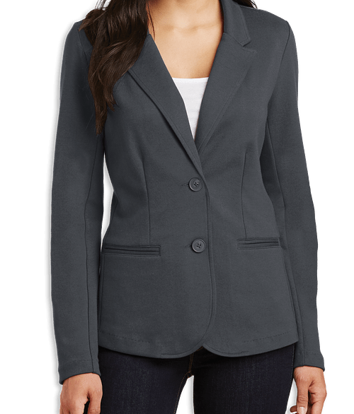 Port Authority Women's Knit Blazer in Battleship Grey