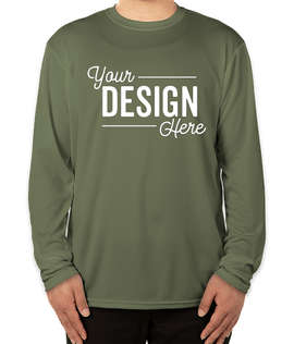 Soffe Military Performance Mesh Long Sleeve T-shirt - Color: Olive Drab Green