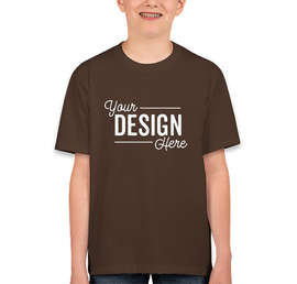 Canada - Fruit of the Loom Youth 100% Cotton T-shirt - Color: Chocolate