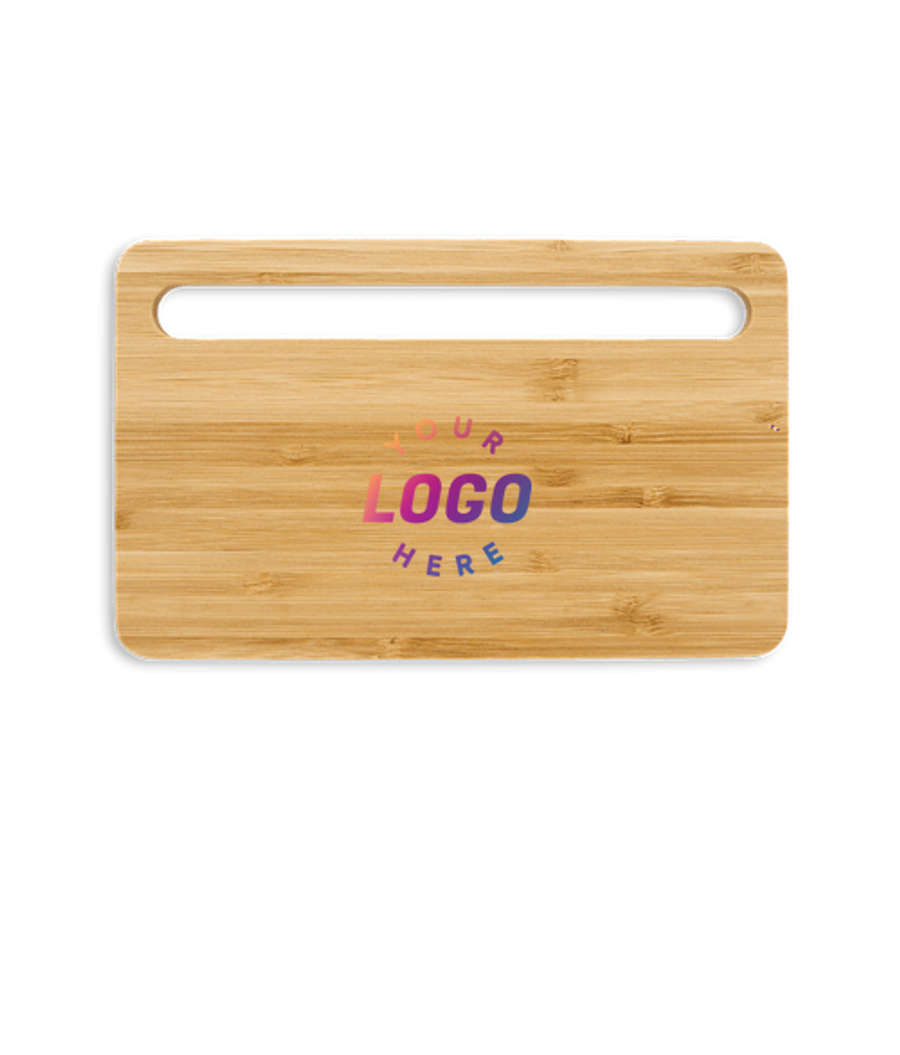 Full Color Bamboo Wireless Charging Pad with Phone Stand in Natural