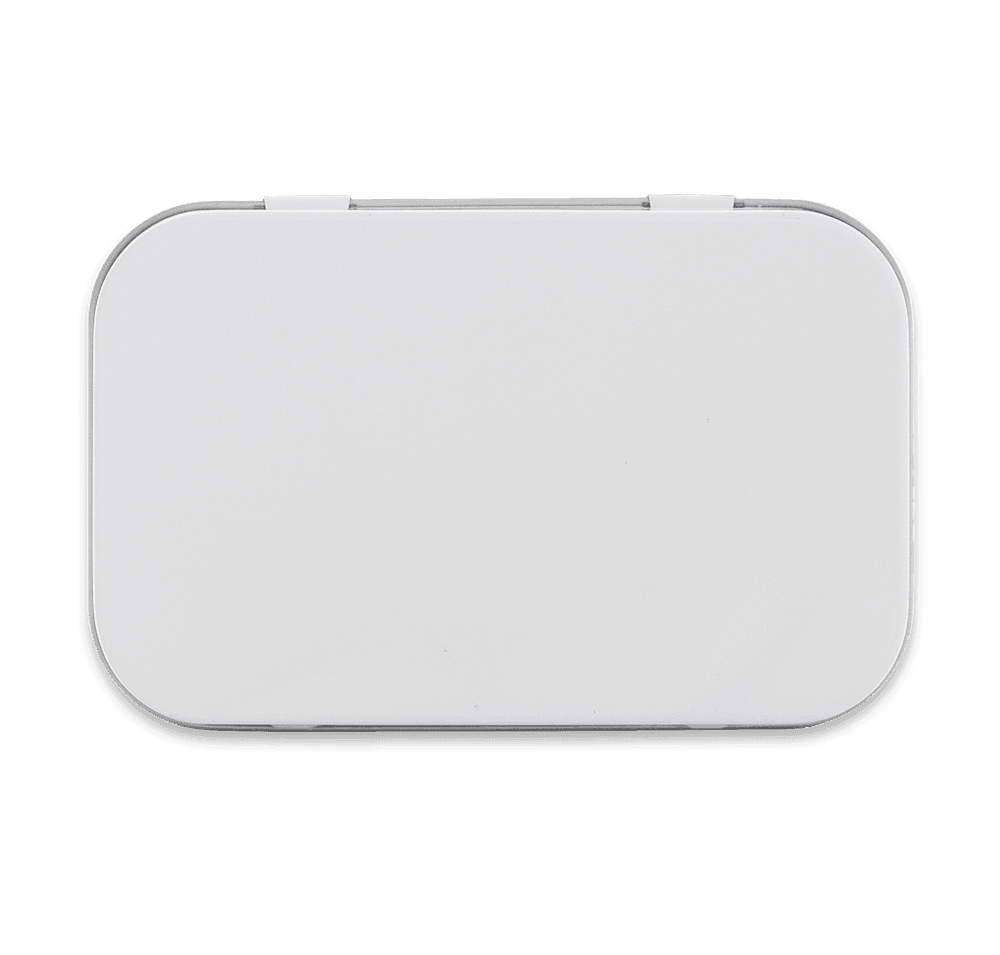 Custom Full Color White Mints Large Hinged Tin - Design Food