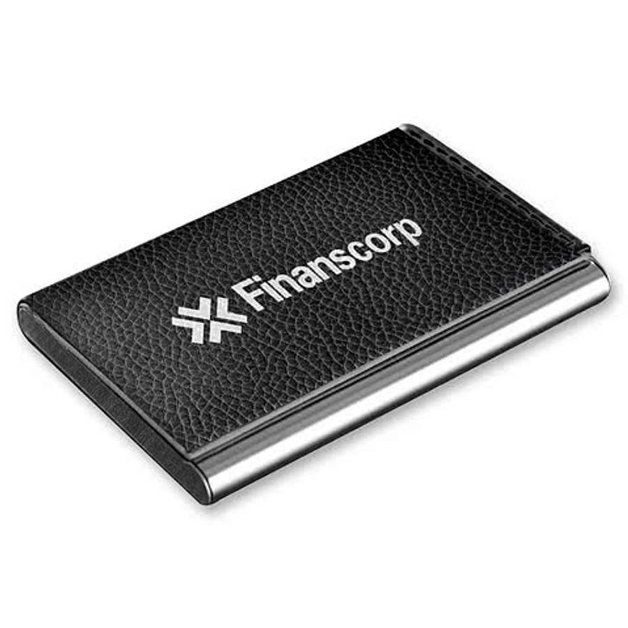 Monte Christo Business Card Holder in Black
