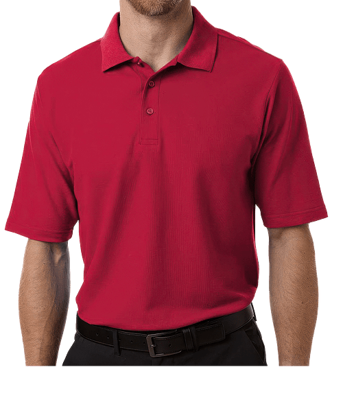 Core 365 Tall Resolve Recycled UPF 40+ Performance Pique Polo - Printed in Classic Red
