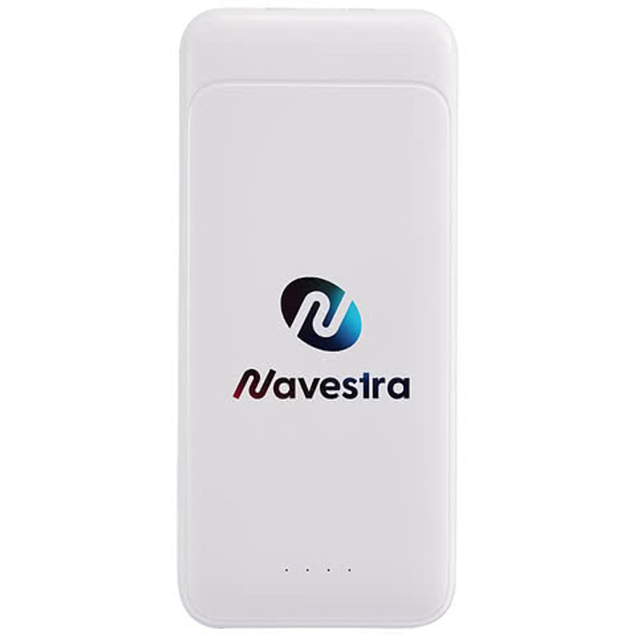 Full Color Pwr Pal 10,000 mAh Portable Power Bank in White