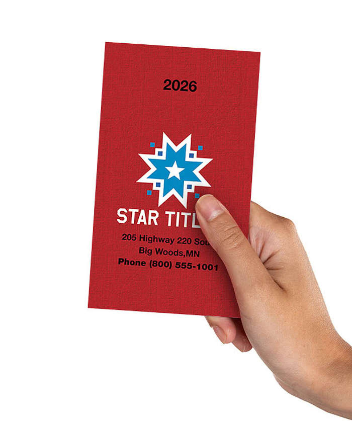 Full Color Promotional Monthly Pocket Planner