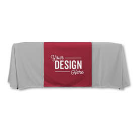 Full Color 7.5' Table Runner - Color: Maroon