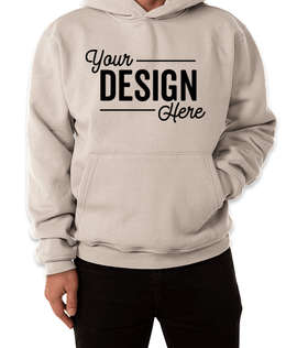 Bayside USA-Made Super Heavy Oversized Pullover Hoodie - Color: Cream