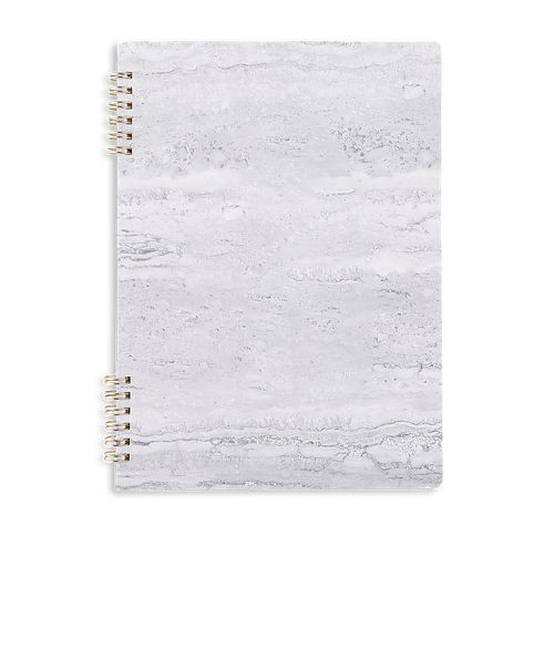Quarry Stone Paper Soft Cover Spiral Notebook in Marble