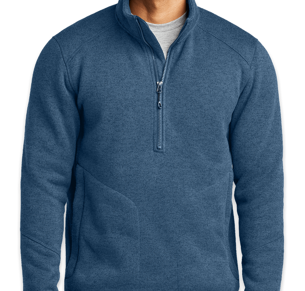 Port Authority Arc Quarter Zip Sweater Fleece Pullover - Embroidered-default