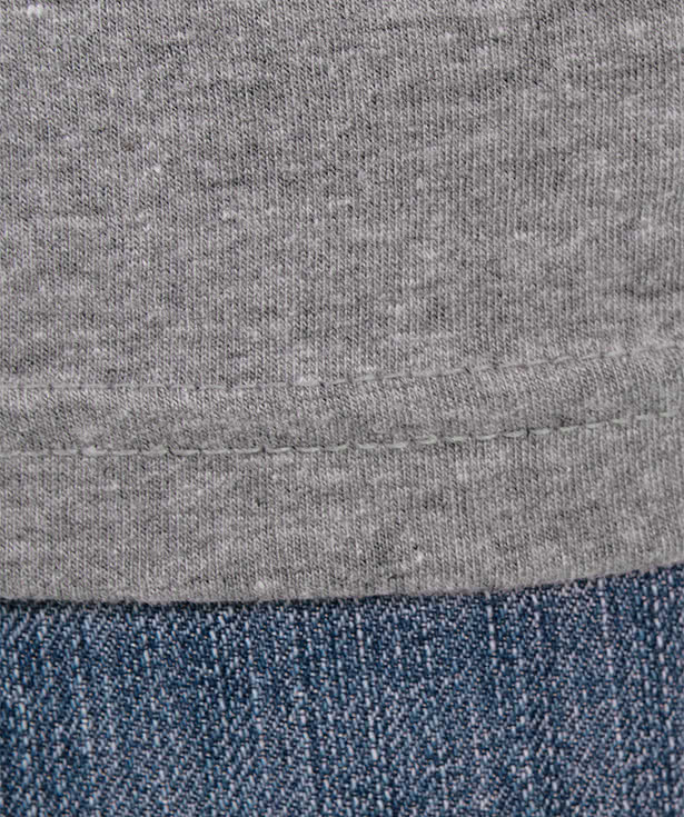 American Apparel USA-Made Tri-Blend Crewneck Track T-shirt