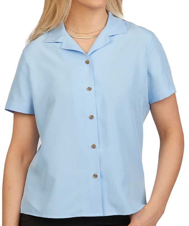Edwards Women’s UPF 40 Camp Collar Short Sleeve Shirt