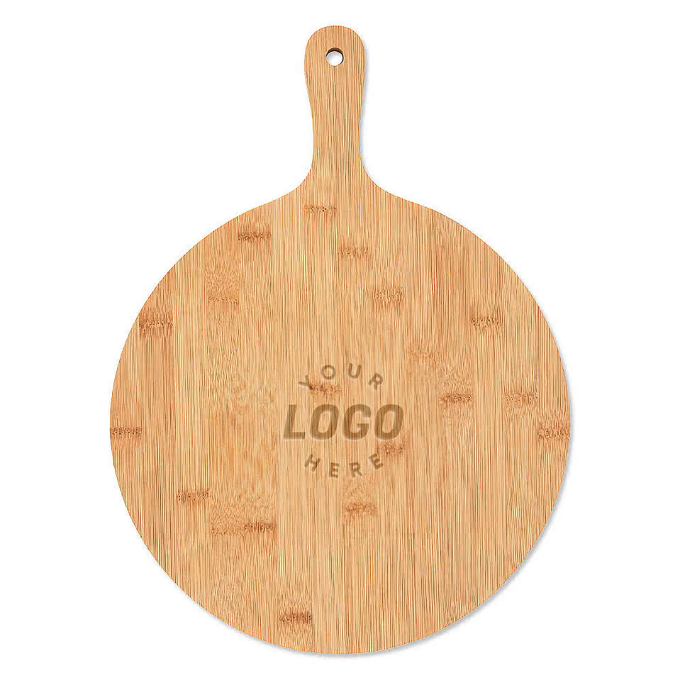 Laser Engraved Bamboo Pizza Paddle