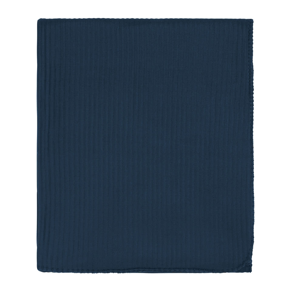 Ribbed Fleece Throw Blanket