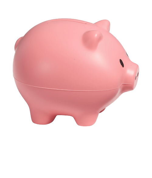 Cute Piggy Bank Stress Reliever in Pink