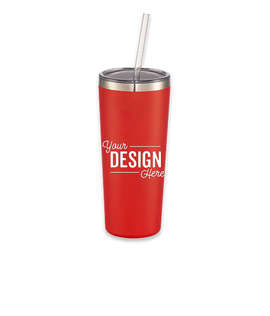 22 oz. Thor Copper Vacuum Insulated Tumbler - Color: Red