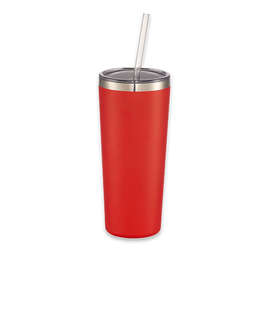 Laser Engraved 22 oz. Thor Copper Vacuum Insulated Tumbler - Color: Red
