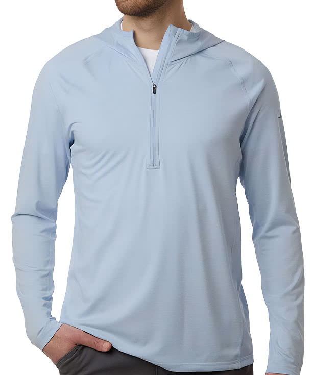 HUK Atoll Hooded Half Zip Performance Shirt
