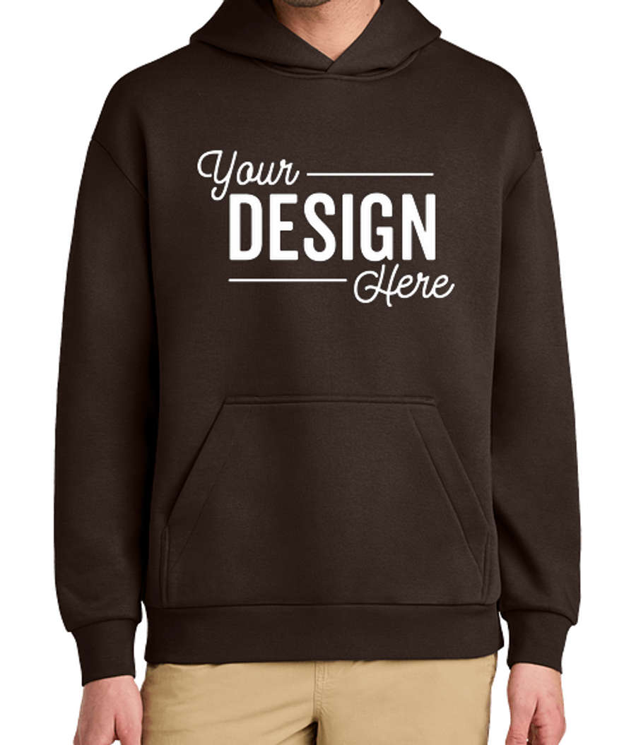 District V.I.T. Heavyweight Fleece Pullover Hoodie in Dark Chocolate Brown