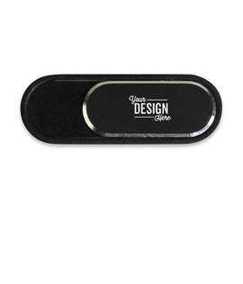 Laser Engraved iCamCover Metal Webcam Cover - Color: Black