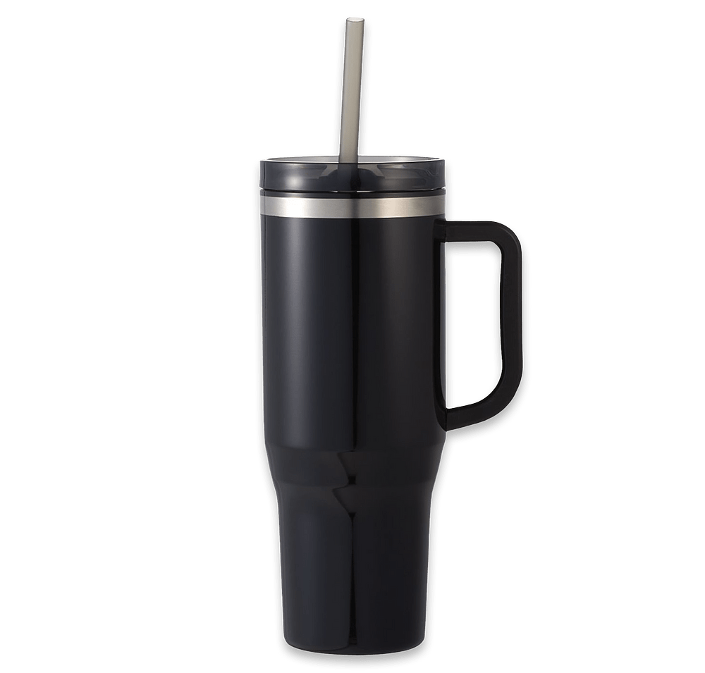 Laser Engraved 40 oz. Thor Stainless Steel Eco Tumbler with Straw-default