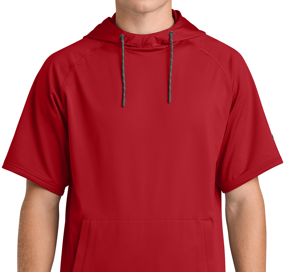 Richardson Charge Performance Fleece Short Sleeve Pullover Hoodie-default
