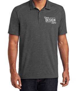 Sport-Tek Tri-Blend Performance Polo - Embroidered - Color: Dark Grey Heather