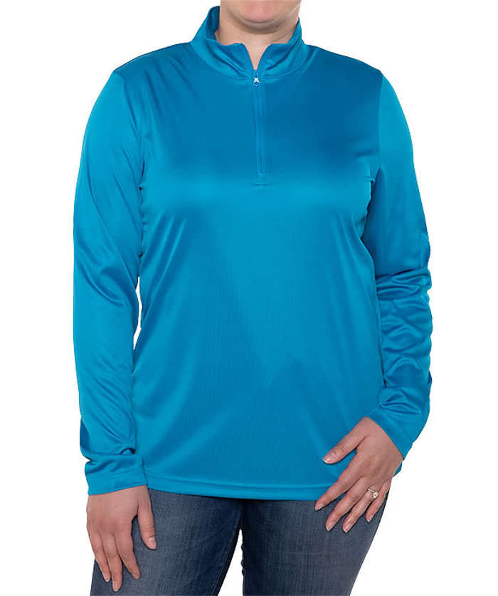 Clique by Cutter & Buck Women's Spin Eco Half Zip Performance Shirt